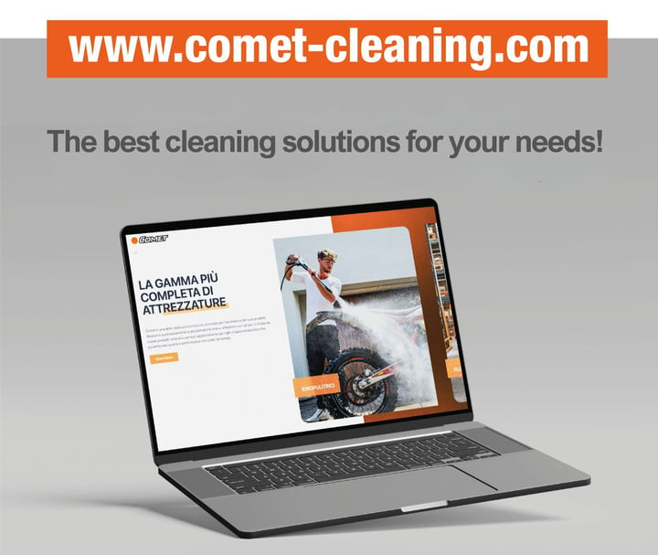 COMET-CLEANING LAUNCHES NEW WEBSITE EXCLUSIVELY FOR PROFESSIONAL CLEANING PRODUCTS: FINALLY, A DEDICATED SPACE!